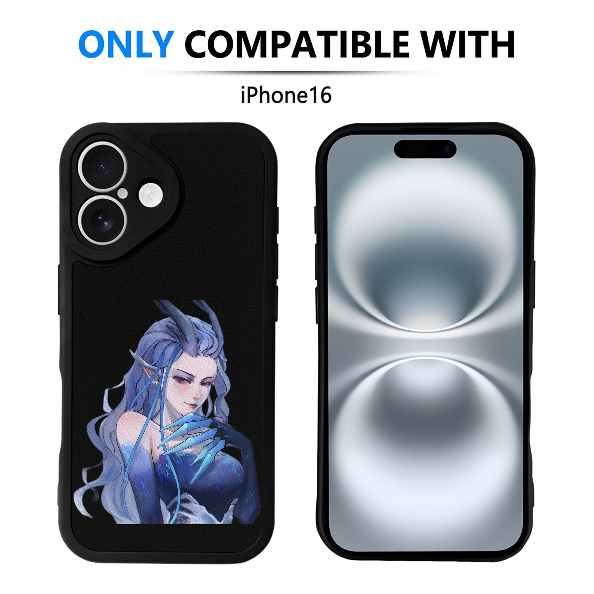 （画像用） Ne Zha 2 ナタ 魔童の大暴れ 【iPhone 16シリーズ対応】シリコンスマホケース（レザー調） 材質：シリコン